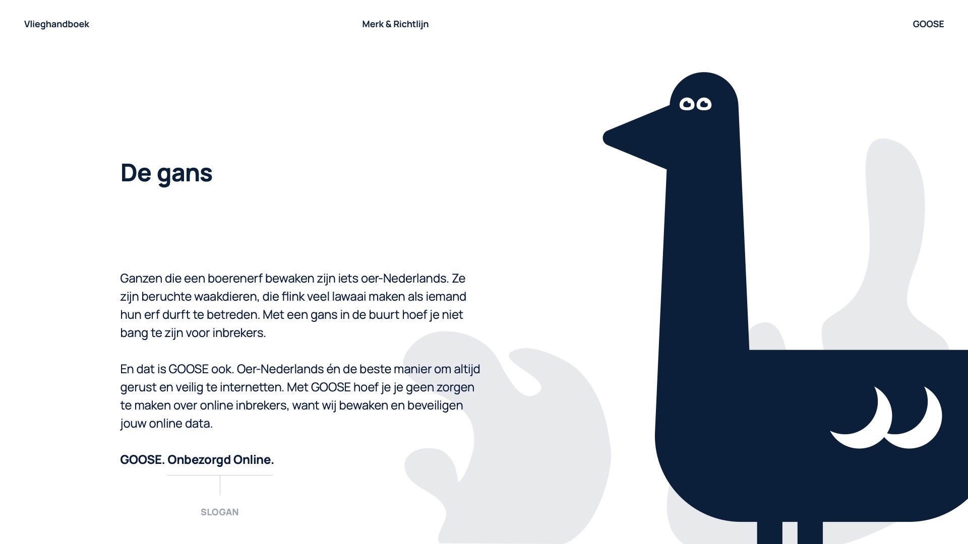 GOOSE VPN Vlieghandboek brand name